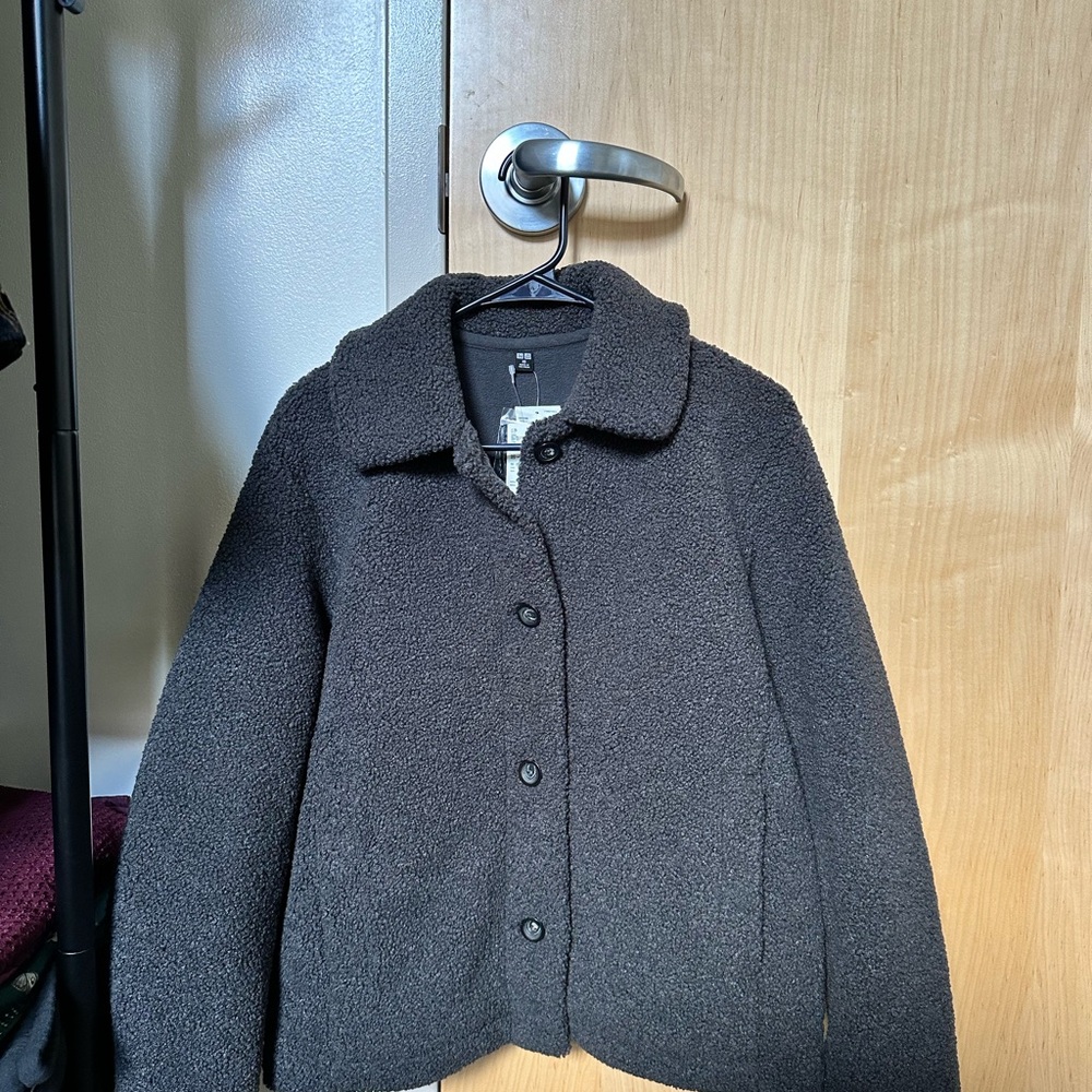 Uniqlo Black Teddy Jacket